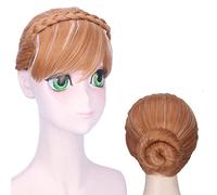 Anime Wig Princess Anna Wig,Brown Wig,Costume Halloween Wig,For Halloween,Costume Party,Anime Show,Cosplay Event,Concerts(Size:Style C) Cosplay Anime Wig Coser (Size : Stijl C)