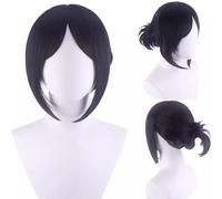 Anime Wig Shinomiya Kaguya Short Black Halloween Costume Cosplay Wig,For Christmas Carnival Party