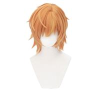 Anime Wig Shinonome Akito Orange Short Halloween Costume Cosplay Wig,For Christmas Carnival Party