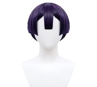 Anime Wig Sleepy Princess In The Demon Castle Cosplay Demon Cleric Wig,Short Purple Wig,Costume Halloween Wig,For Halloween,Costume Party,Anime Show,Cosplay Event,Concert Cosplay Anime Wig Coser