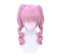 Anime Wig Steins Gate Cosplay Faris Nyannyan Wig,2 Ponytails Curly Wig,Costume Halloween Wig,for Halloween,Costume Party,Anime Show,Cosplay Event,Concerts Cosplay Anime Wig Coser