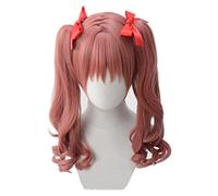 Anime Wig Toaru Kagaku No Railgun Cosplay Kuroko Shirai Wig,Double Ponytails Pink Wig,Costume Halloween Wig,For Halloween,Costume Party,Anime Show,Cosplay Event,Concerts Cosplay Anime Wig Coser