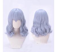 Anime Wig Touhou Project Cosplay Remilia Scarlet Wig,Short Curly Wig,Costume Halloween Wig,For Halloween,Costume Party,Anime Show,Cosplay Event,Concerts(Color:Style B) Cosplay Anime Wig Coser ( Color