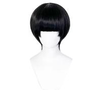 Anime Wig Tsutomu Goshiki Short Black Halloween Costume Cosplay Wig,For Christmas Carnival Party
