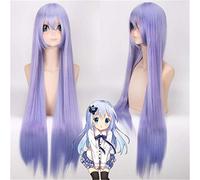 Anime Wigs Kafuu Chino Black Butler2 Hannah Annafellows Cosplay Wig Light Purple Long Straight Synthetic Hair Party Costume Wig