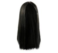 Anime Wigs Real Hair Lace Front Wigs for Black Women Real Hair Glueless Lace Closure Wigs Pre Plucked Brazilian Real Hair Wig Carnival Wigs Women (Black, One Size)