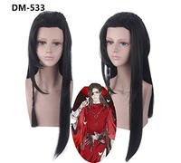 Anime Wigs Tian Guan Ci Fu Xie Lian Cosplay Wig Black Long Synthetic Hair Cosplay Party Costume Wig+ Wig Cap DM533 huacheng