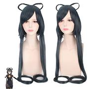 Anime Wigs Vocaloid Hatsune Singer Luo Tian Yi Wavy Ponytails Braids Show Cosplay Wig