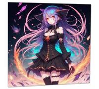 Anime Witch Greeting Card Blank 145 x 145mm