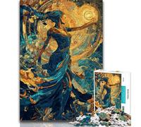 Anime Witch Jigsaw Puzzles for Adults 1000 Piece,Toys Educational Games Stress Relieving Suitable for Desktop Decoration 50x75cm