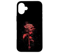 Anime Withered Rose Blood Dripping Case for iPhone 16 Plus