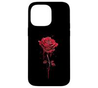 Anime Withered Rose Blood Dripping Vintage Art Romantic Goth Case for iPhone 14 Pro Max