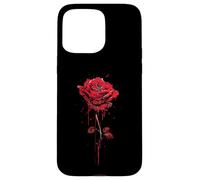 Anime Withered Rose Blood Dripping Vintage Art Romantic Goth Case for iPhone 15 Pro Max