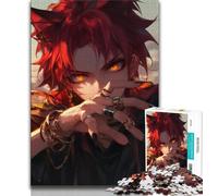 Anime Wolf Man Jigsaws Puzzles 1000 Pieces for Adults Gifts,Staycation Kill Time Every Piece Is Unique - Challenging Family Fun Game (50x75cm)