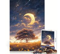 Anime Yellow Sky 1000 Piece Jigsaw Puzzles for Adults Cognitive Boost Snug Edge Fun Play Table Accent (50x75cm)
