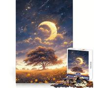 Anime Yellow Sky Jigsaw Puzzles 1000 Piece for Adults Stress Relief Smooth Cut Fun Play (38x26cm)