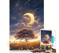 Anime Yellow Sky Jigsaws 1000 Pieces for Adults Recreational Game HD Print Hard Challenge Xmas Idea (38x52cm)