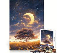 Anime Yellow Sky Jigsaws 1000 Pieces for Adults Recreational Game HD Print Hard Challenge Xmas Idea (38x52cm)