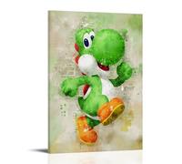Anime Yoshi Canvas Poster Decoration Painting Living Room Wall Art Bedroom Painting, Wall Print Art Painting Modern Home Boy Room Print Painting Girls Holiday Wall Picture 20 x 30 Inches (50 x 75 cm)