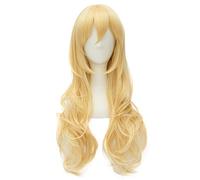 Anime Your Lie in April Miyazono Kaori Golden Long Curly Wig Cosplay Costume Heat Resistant Synthetic Hair Women Wigs