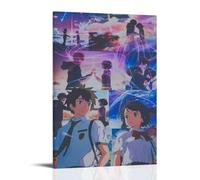 Anime Your Name Characters Fan Art Group Photos Poster Decorative Painting Canvas Wall Art Living Room Poster Bedroom Painting 12 x 18 Inch (30 x 45 cm)