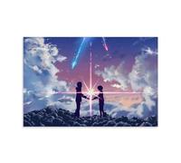 Anime Your Name Role Art Group Photos Poster Decorative Painting Canvas Wall Art Living Room Poster Bedroom Painting 12 x 18 Inch (30 x 45 cm)