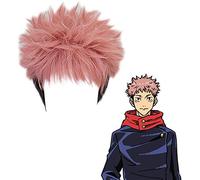Anime Yuji Itadori Cosplay Wig - Men's & Boy's Short Hair Wig for Anime Cosplay, Party Costume & Halloween - 54-60CM