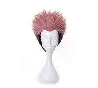 Anime Yuji Itadori Jujutsu Kaisen Pink Black Ombre Short Wig Cosplay Synthetic Hair Halloween Costume Party Wigs For Men Perucas OneSize pinkblackombre