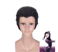 Anime Yuri!!! on Ice cosplay Wig for men boys Katsuki Yuuri Synthetic Hair Black short Slicked Cosplay Wigs + Wig cap One Size YUURI PL-779