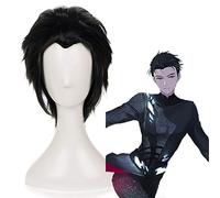 Anime Yuri!!! On ICE Cosplay Wigs Yuuri Katsuki Cosplay Wig Heat Resistant Synthetic Wig Hair Halloween Party Cosplay Wig