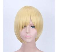 Anime Yuri!!! on Ice Katsuki Yuuri cosplay Wig Synthetic Hair halloween Katsuki Yuuri Black short Cosplay Wigs + Wig cap One Size Yuri Plisetsky 773