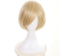 Anime YURI!!! on ICE Yuri Plisetsky Blonde Short Wig Cosplay Costume Heat Resistant Synthetic Hair, for Halloween, Party, Carnival, Nightlife, Concerts, Weddings