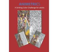 Animetrics relaxing Coloring Book for Adults: Unique Geometric Low Poly animals, Challenging and relaxing sticker paint for adults, polygone coloring book, geometric animals coloring book.