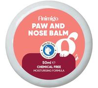 animigo Cat Paw & Nose Balm - 50ml - Snout Soother & Moisturiser - For Cracked Paws & Dry Noses - Cat Paw Balm with Almond, Extra Virgin Olive & Coconut Oil - Free from Parabens - Natural Paw Cleaner
