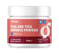 animigo Flea & Tick Powder for Dogs - Works from Within - Tasty Chicken Flavour - Added Vitamins, Minerals & Amino Acids - Alternative to Dog Flea Tablets, Shampoo & Spray - Easy to Mix in Food