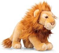 Animigos Soft Toy Lion, Soft Toy in Realistic Design, Cuddly Soft, Approx. 33 cm Tall