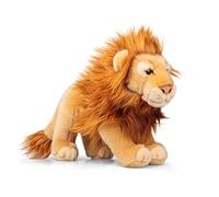 Animigos Soft Toy Lion, Soft Toy in Realistic Design, Cuddly Soft, Approx. 33 cm Tall