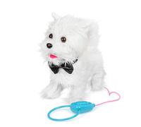 Animigos Walking Westie Dog Toy with Lead | Interactive Barking Plush Pu