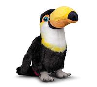 Animigos World of Nature Toucan Plush Toy - 31 cm, Realistic with Facts Booklet - Kids Collectible