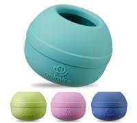 Animire Long-Lasting Interactive Dog Lick Toy, Stuffable Dog Enrichment to Keep Dogs Busy, Wobbly Treat Dispensing Freezable Licking Toys, Food-Grade Safe (Teal Blue,L)