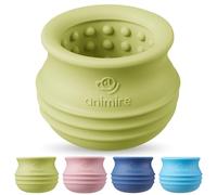 Animire Treat Dispensing Dog Toy, Long-Lasting Interactive Puzzle Toys for Dogs, Stuffable Dog Enrichment Frozen Lick Treat Toy for Boredom, BPA Free Silicone Fetch Catch Chew Toy (Green,M)
