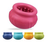 Animire Wobbly Dog Enrichment Lick Toy, Stuffable Frozen Lick Bowl to Keep Dogs Busy, Long-Lasting Interactive Treat Dispensing Dog Toy, Silicone Fetch Catch Chew Toy(Rose,S)