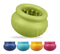 Animire Wobbly Dog Enrichment Lick Toy, Stuffable Frozen Lick Bowl to Keep Dogs Busy, Long-Lasting Interactive Treat Dispensing Dog Toy, Silicone Fetch Catch Chew Toy(Green,S)