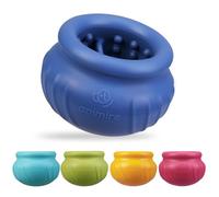 Animire Wobbly Dog Enrichment Lick Toy, Stuffable Frozen Lick Bowl to Keep Dogs Busy, Long-Lasting Interactive Treat Dispensing Dog Toy, Silicone Fetch Catch Chew Toy(Dark Blue,L)