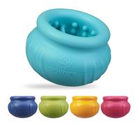 Animire Wobbly Dog Enrichment Lick Toy, Stuffable Frozen Lick Bowl to Keep Dogs Busy, Long-Lasting Interactive Treat Dispensing Dog Toy, Silicone Fetch Catch Chew Toy(Teal,M)