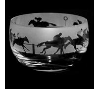 ANIMO GLASS At The Races Small Crystal Bowl