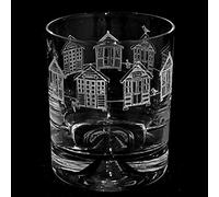Milford Collection Animo Glass Beach Huts Whisky Tumbler