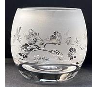 Animo Glass Small Crystal Glass Tealight Candle Holder - Ladybird