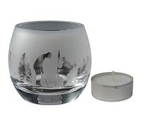 Animo Glass Small Crystal Sport Glass Tealight Candle Holder - Golf