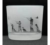 Animo Glass Votive Tea Light Candle Holder, Frosted Etched Glass Holders with Shooting Design - Clear Tealight Candle Holder for Weddings, Party and Home Decor Shooting